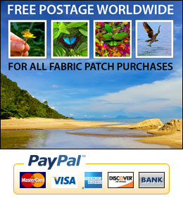 Organic Cotton Fabric Patches by Gerhard Hillmann