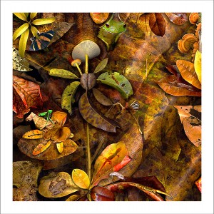 fp135. Leaf Matterz 2 fabric patch