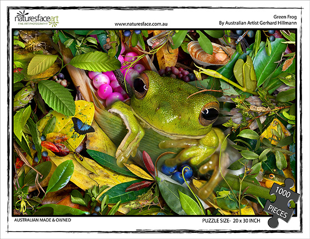 Green Treefrog Jigsaw Puzzle (1000 pieces)